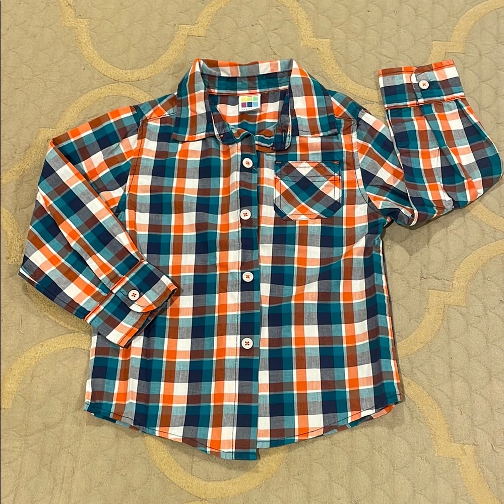 Colorful Plaid Kids Shirt